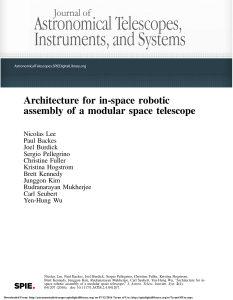 Architecture for in-space robotic assembly of a modular space