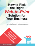 The What, Why, Where, When, How of Web to Print. The 5