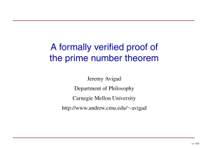 A formally verified proof of the prime number theorem