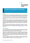 Pension Fund Investments in Fossil Fuels