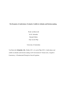 The Dynamics of Ambivalence: Evaluative Conflict in Attitudes and
