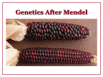 Genetics After Mendel - Ms. Pasic
