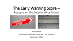 The Early Warning Score - Canterbury District Health Board