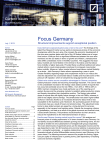 Focus Germany: Structural improvements support exceptional position