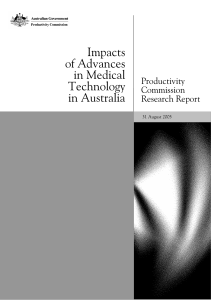 Impacts of Advances in Medical Technology in Australia (PDF 2.7 MB)