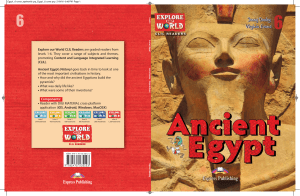 Level 6 Ancient Egypt Jenny Dooley – Virginia E