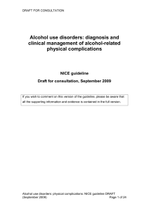Alcohol use disorders