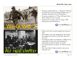 World War 2 fact cards • Germany invaded Poland on 1st September