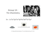 Group 14 : 14 : Tin Chemistry