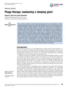 Phage therapy: awakening a sleeping giant