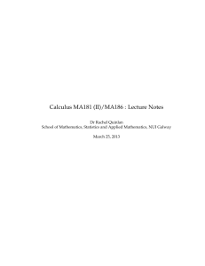 Integral calculus, and introduction to analysis