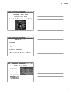 Visualizing Earth Science Chapter Overview