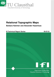 Relational Topographic Maps - Institut für Informatik, TU Clausthal