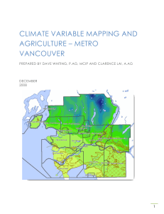 climate variable mapping and agriculture