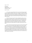 TTC Letter to the President