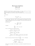 Homework 2 Solutions Math 150