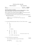 Solutions to Midterm I