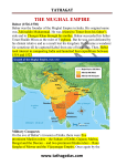 THE MUGHAL EMPIRE