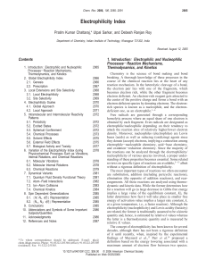 Electrophilicity Index - ACS Publications