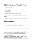 3 Basic Definitions of Probability Theory