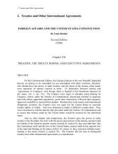 2. Treaties and Other International Agreements