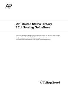US History - The College Board