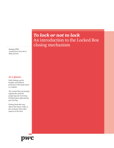 To lock or not to lock – An introduction to the Locked Box