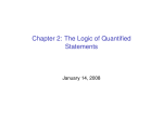 Chapter 2: The Logic of Quantified Statements