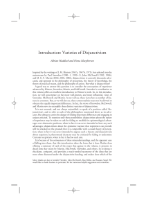 Introduction: Varieties of Disjunctivism