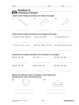 Practice C Classifying Triangles 9-6