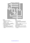Functions of Plant Parts Crossword Answers