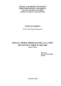 social media propaganda as a new means of cyber warfare