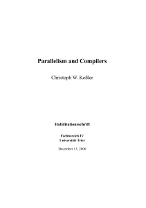 Parallelism and Compilers