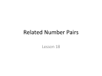 Related Number Pairs