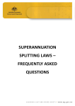 Superannuation splitting frequently asked questions [PDF 497KB]