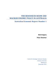 the resources boom and macroeconomic policy in australia