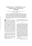 Ineffectiveness of Nitroglycerin as an Antiadrenergic Agent on the