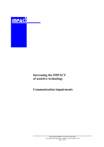 Impact DE4101, WP4 deliverable