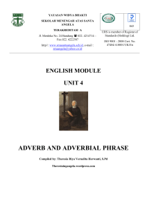 adverb and adverbial phrase