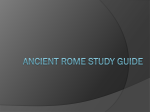 Ancient Rome study guide