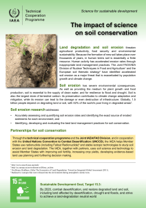 The impact of science on soil conservation