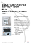 single-phase static active electricity meters ed 110