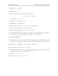 Math 1A Discussion Midterm 2 Practice Problems 1. Differentiate y