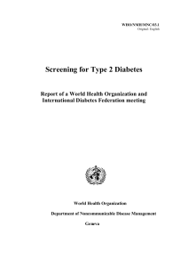 Screening for Type 2 Diabetes