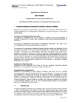 Application for Inclusion of MILTEFOSINE On WHO Model List of
