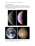 RESEARCH TOPICS IN ASTRONOMY AND