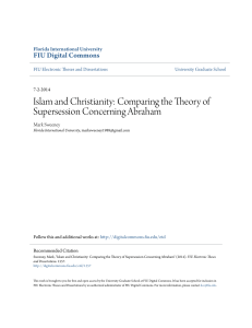 Islam and Christianity: Comparing the Theory of Supersession