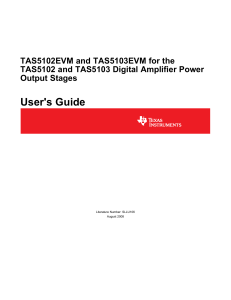 TAS510x EVM for the TAS510x Digital Amplifier