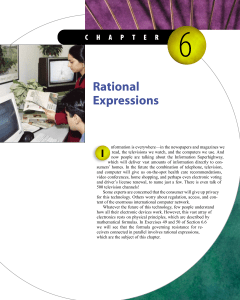 properties of rational expressions