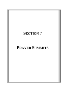 section 7 prayer summits